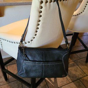 Super Cute - THE SAK Black Leather Mini Hobo Handbag/Purse